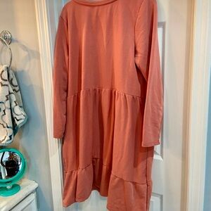 Terracotta Tiered Ruffled Tunic